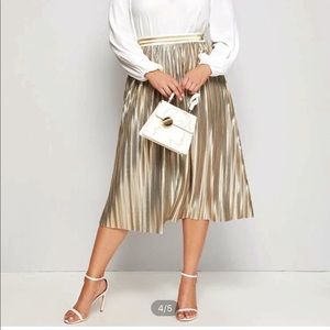Metallic skirt